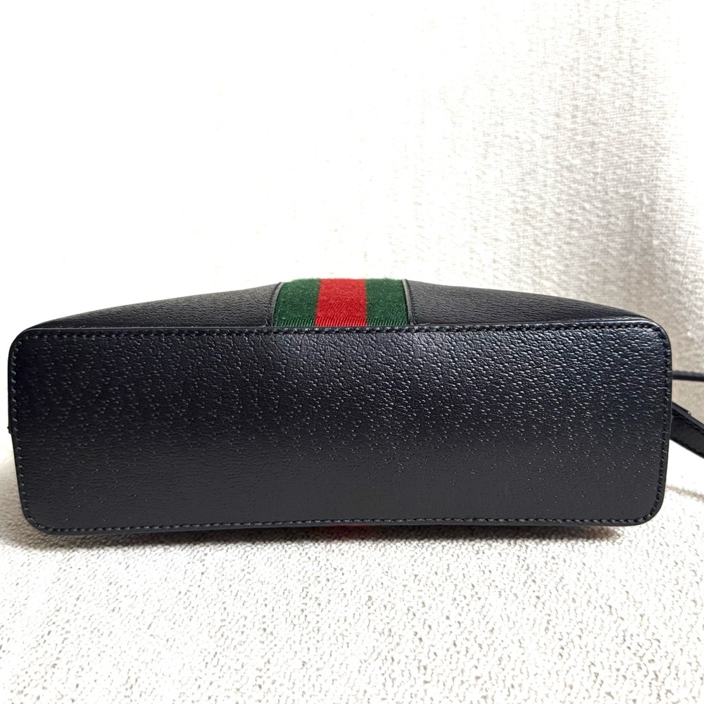 Authentic Gucci Ophedia Dome crossbody bag black leather - Picture 12 of 15
